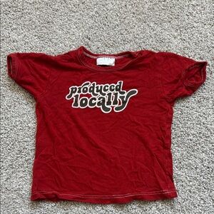 Produced Locally Kids Red T-Shirt